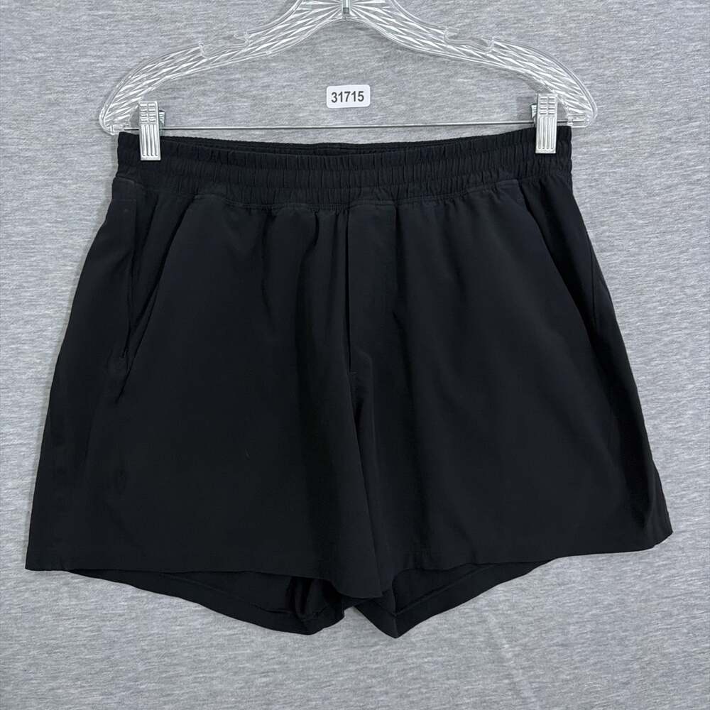 Lululemon Men’s Size Large Black 5" Linerless Pace Breaker Shorts